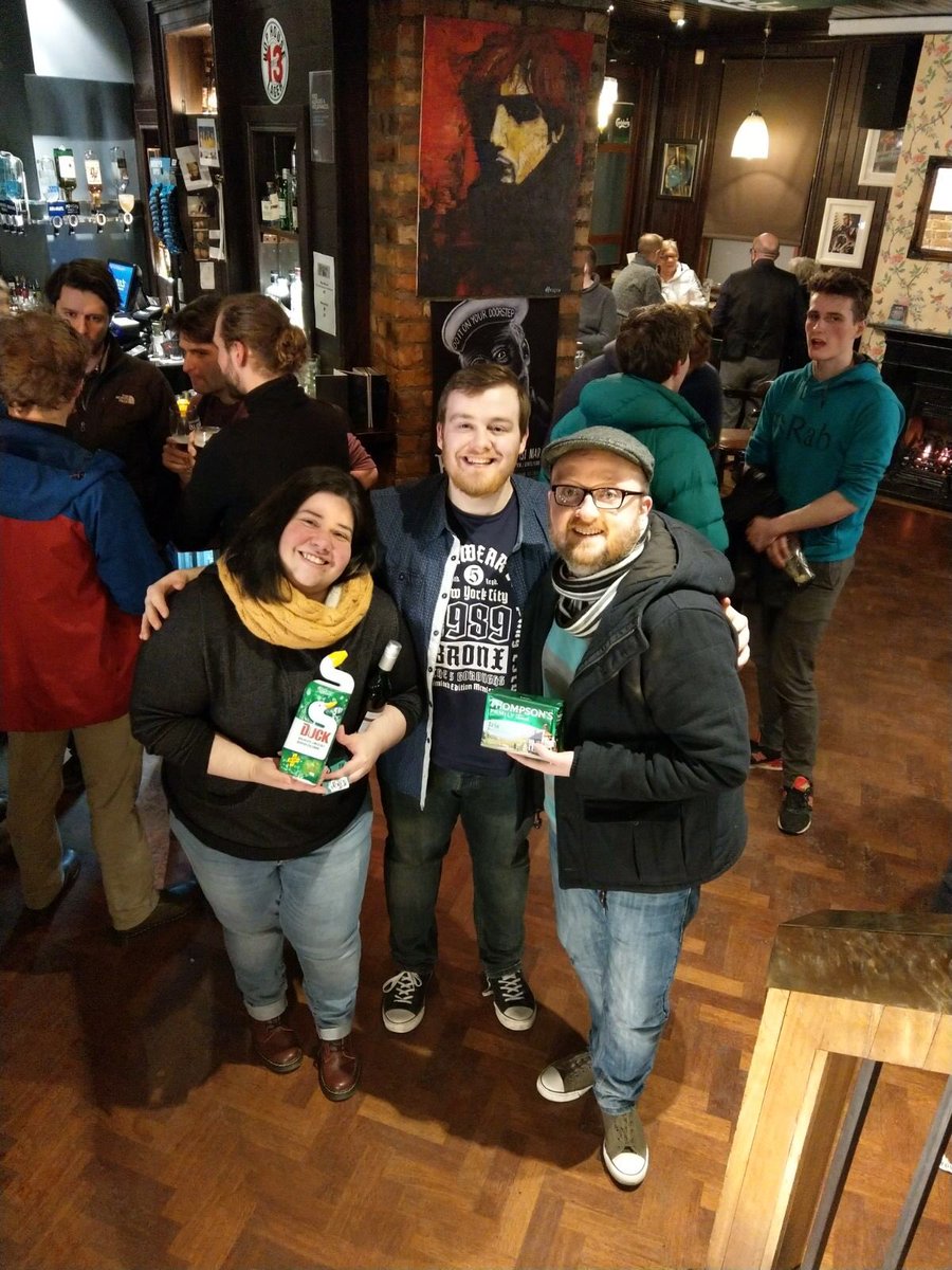 RyansBelfast's tweet photo. 14 teams braved the weather (bit of light snow) to attend Ryanโs 8th Annual Father Ted Quiz raising ยฃ142 for the Fred Foundation!
Photos of 1st place, 2nd place & then a girl who just wanted to photobomb the winners & get on Facebook!
#fatherted ryansbelfast #fredfoundation https://t.co/pTmGBfaWby