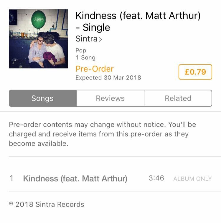 sintrarecords's tweet photo. I’m pleased to announce my next single “Kindness” featuring the incredible @mattarthur87 is now available to pre-order.

https://t.co/dHiAsXOyIN 

Thank you everyone for all the continued support! Let’s do this!

 🙏🏻😘🕺🏻🙌🏼🤷🏻‍♂️🍻🥂🎹🎬 https://t.co/SSPdgDZ4xf