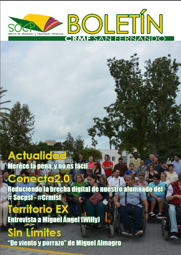 socpsf's tweet photo. ¡¡Nuestro Boletín nº 29 del #Socpsf - #CrmfSf ya está publicado en la página del @crmfsf @imserso!! Un trabajo colaborativo del #alscrmfsf del curso de Diseño de Productos Gráficos #DPG18 y #profsocpsf https://t.co/5JmrfkDUVP https://t.co/nge8q0kXdm