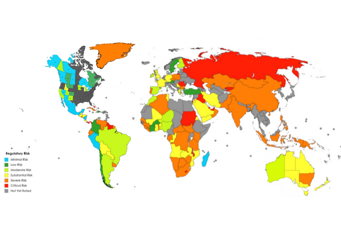 43/120 jurisdictins have a very high-risk profile for exclusivity of exploration rights, with another 47 limiting such rights to certain minerals.  linkedin.com/pulse/regulato…