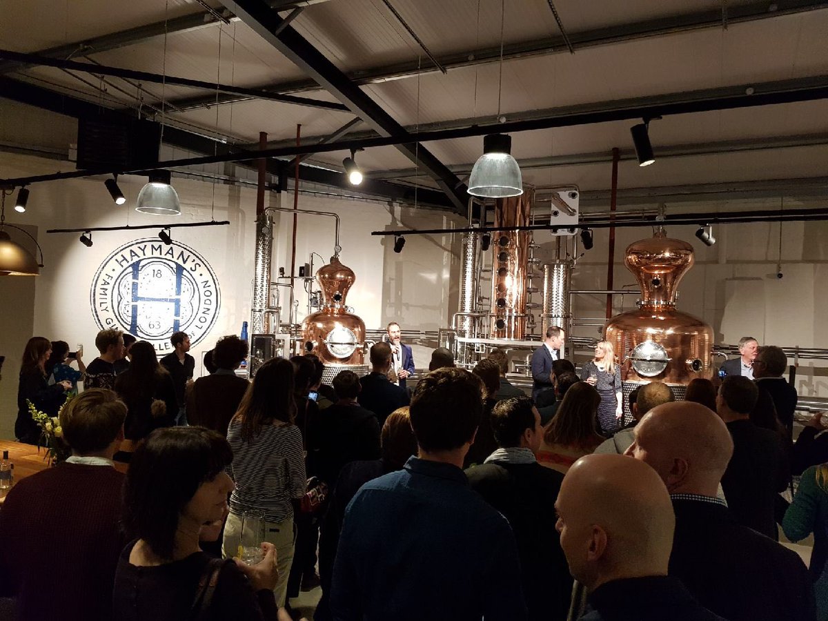 HaymansGintern's tweet photo. Such a fantastic night launching our  new #HomeofEnglishGin @haymansgin https://t.co/zyl41zEqsB