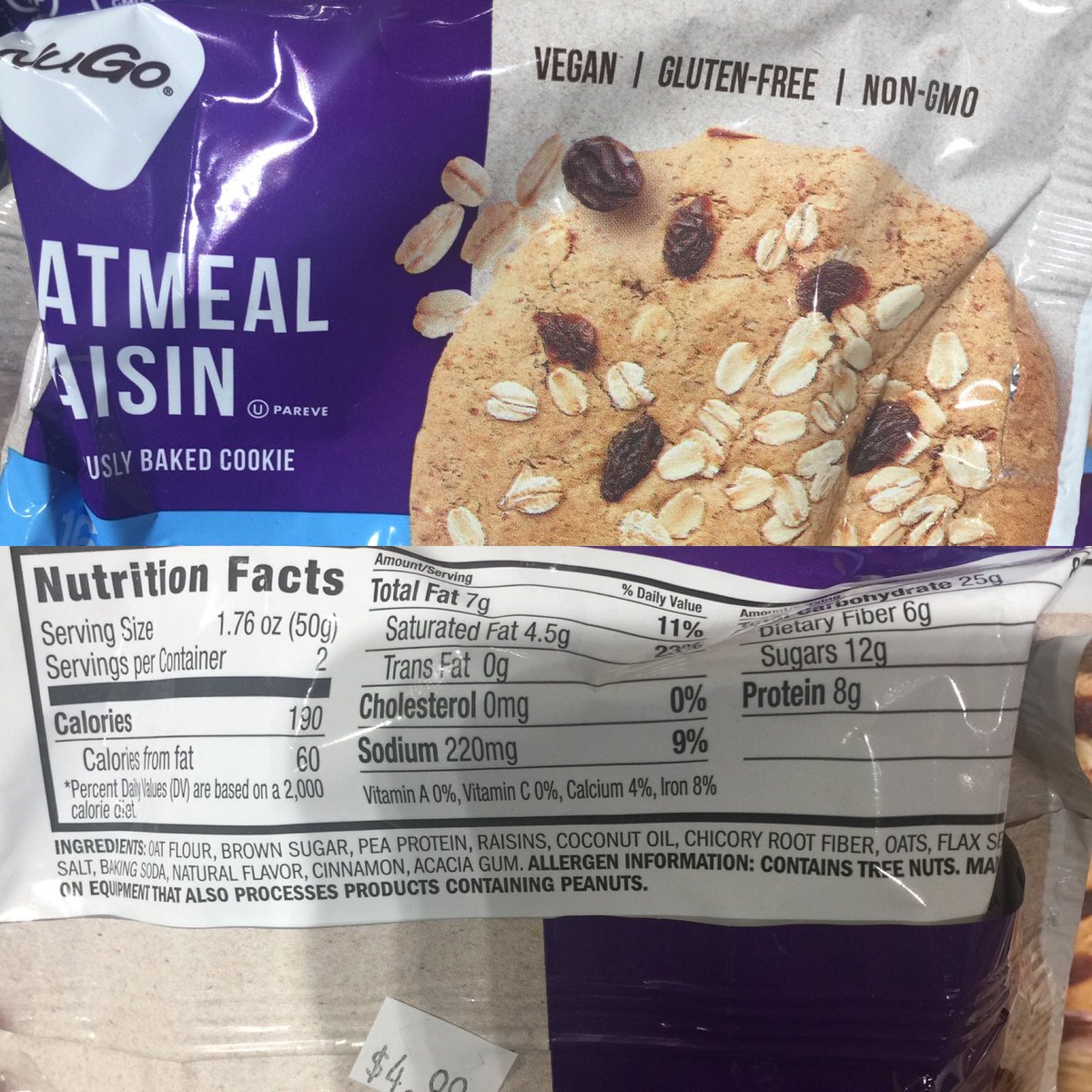 lesliebonci's tweet photo. #ActiveAdvice-What do I see? Is this a meal or a cookie? Do compare and be aware when shopping for sweets-foods labeled “free” are not always what they seem to be https://t.co/1IEsxdXOOr
