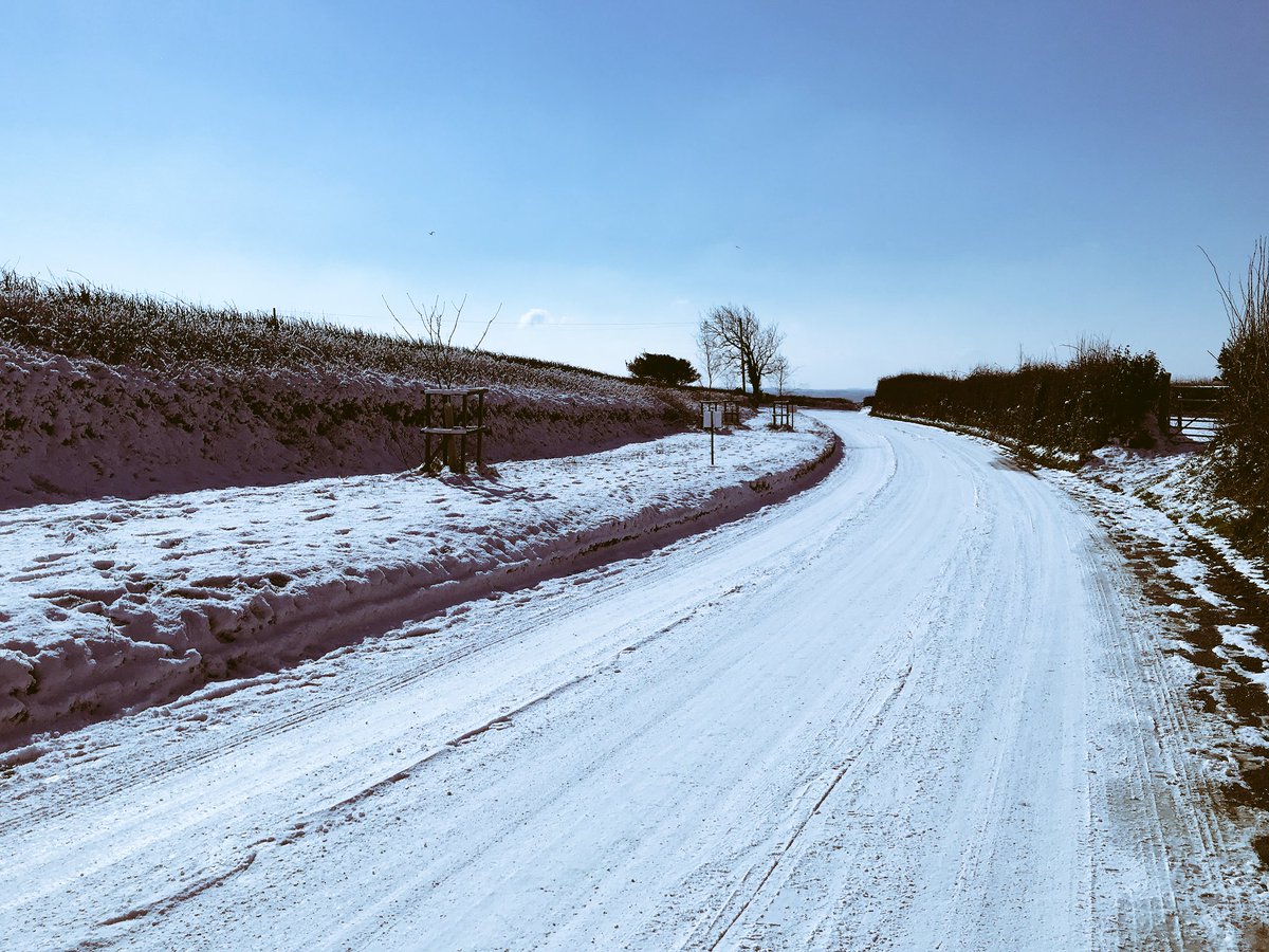 A winters day in Prixford earlier this week #BeastFromTheEast #NorthDevon