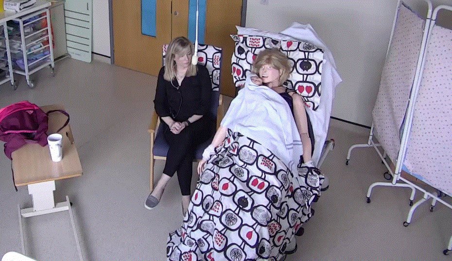 UHDBResusandSim's tweet photo. SimMom at home in the sim suite - community #sim scenario for our midwives on one of their education days @DhftMaternity @DerbyHospitals @Laerdal_UK https://t.co/gt4ZwGXpoO
