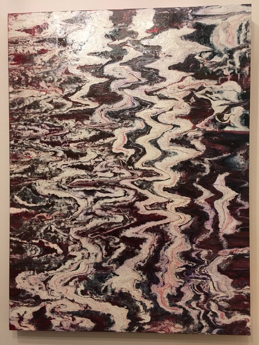 Tonyharrisonart's tweet photo. #Manchester 
@ixiaflowersuk &amp; @RifRaf_Furnish 
Display my #Artwork in #Urmston all for sale
Take a look at the #Artisan market tomorrow
Another 18x24" box canvas
Acrylic &amp; varnish another based on William James 
stream of thought " it is nothing joined; it flows." https://t.co/73F0xepFQQ