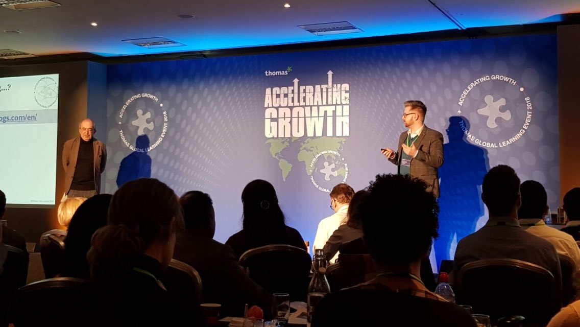 JaysonWDarby's tweet photo. What a privilege - presenting alongside @IanFlorance at @ThomasInt_UK's global conference #GLE18 #assessmenttrends #industrytrends #marketdisruption https://t.co/QVY1PSlZ0q
