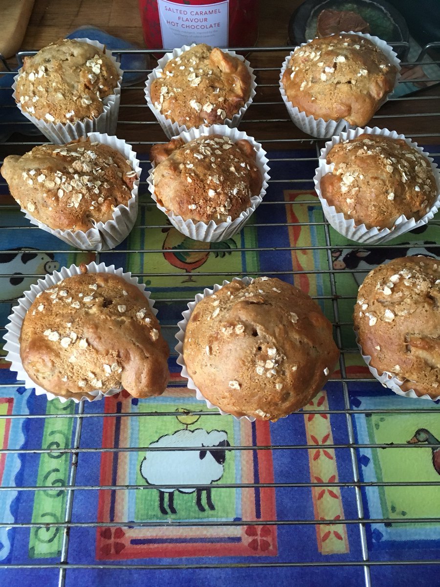 #tomkerridge#baking#bananaandapplemuffins
