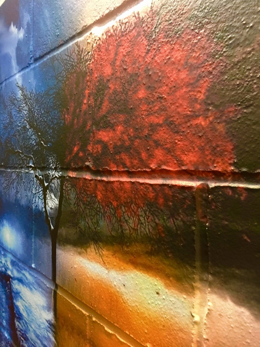 KingfisherGraph's tweet photo. Check out how gorgeous our Wall Wrap Vinyl looks to brighten up this factory wall? By using heat to adhere to the wall, it frames and adheres to the lumps and bumps in the mortars to create a stunning "painted on" finish. Call our office for more info. #wallwrap #wallvinyls https://t.co/5t19qb6dmP