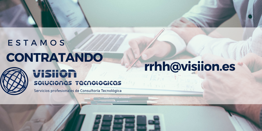 visiionsolutec's tweet image. En #VISIION Consultoría Tecnológica estamos expandiéndonos y buscando talento:
Consultores de procesos y negocio #ERP.
#Consultor #PowerBI / #Pentaho .
Desarrolladores  #Odoo / #Python / #Java .
rrhh@visiion.es
#Trabajo #BusquedaEmpleo #ContratacionesAbiertas