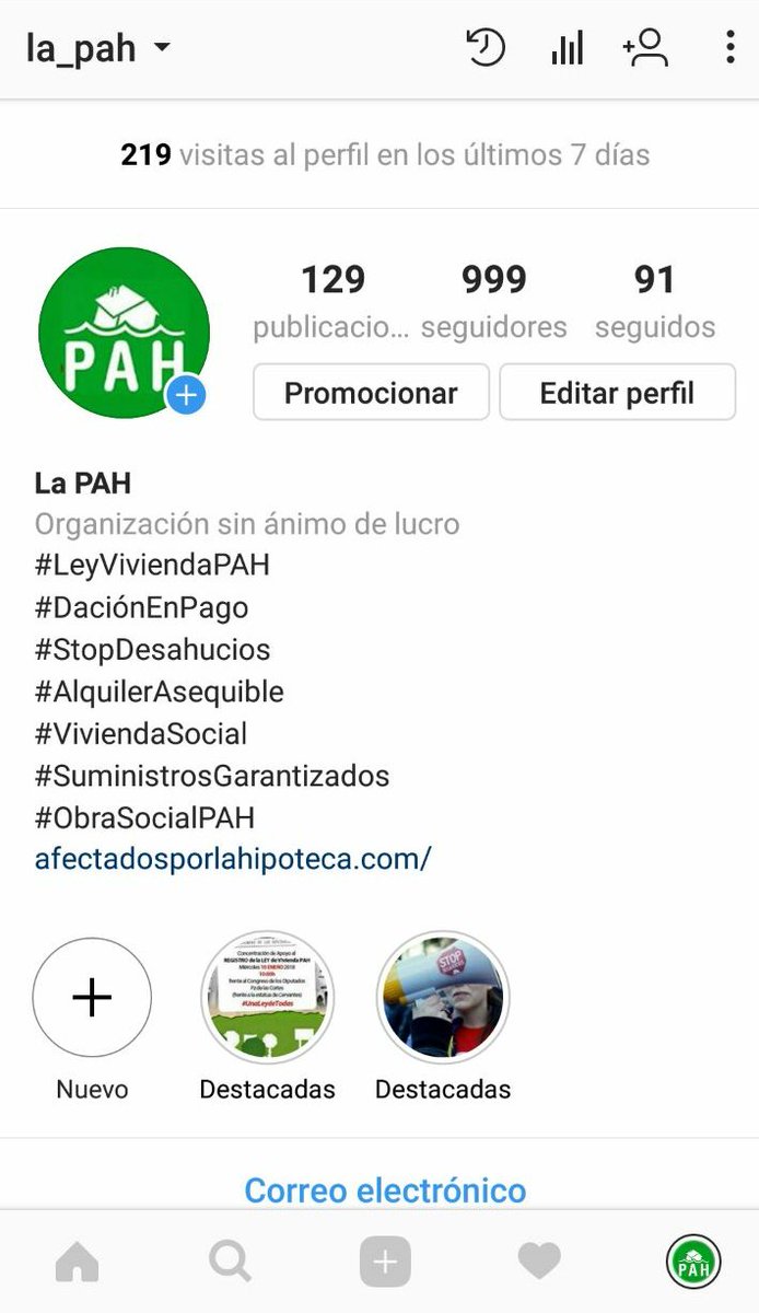 LA_PAH's tweet photo. Estamos a puntito de llegar a los 1000 seguidores en #Instagram ¿Vas a ser tú quien redondee la cifra? #PonteEnMiLugar y haznos felices 😃
👉 https://t.co/OKpPnQra9y https://t.co/FubIvYm5TB