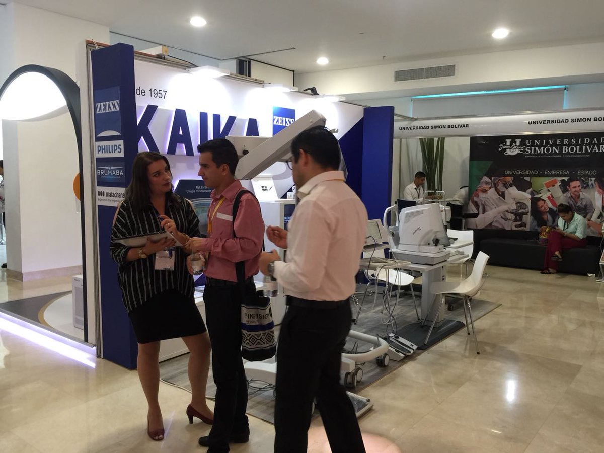 kaikamed's tweet photo. #BuenViernes desde el stand de Kaika S.A.S #COL en el #Facocaribe2018 #IOLMaster700 #EssentialLine #Lentes #CTLucia y más de ZEISS Group. Los esperamos! https://t.co/bCeAkwANDt
