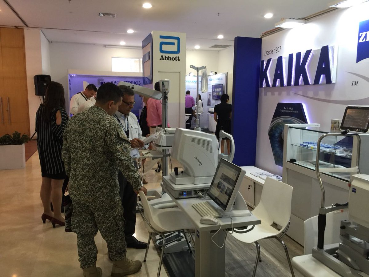 kaikamed's tweet photo. #BuenViernes desde el stand de Kaika S.A.S #COL en el #Facocaribe2018 #IOLMaster700 #EssentialLine #Lentes #CTLucia y más de ZEISS Group. Los esperamos! https://t.co/bCeAkwANDt