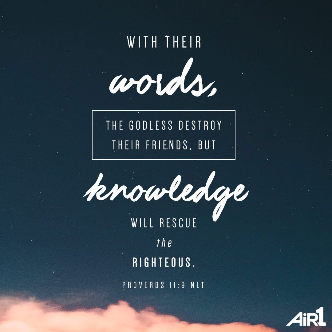 air1radio's tweet photo. #VOTD #Bible #Knowledge #Godly #RighteousCharacter https://t.co/5NWGsRhi4d
