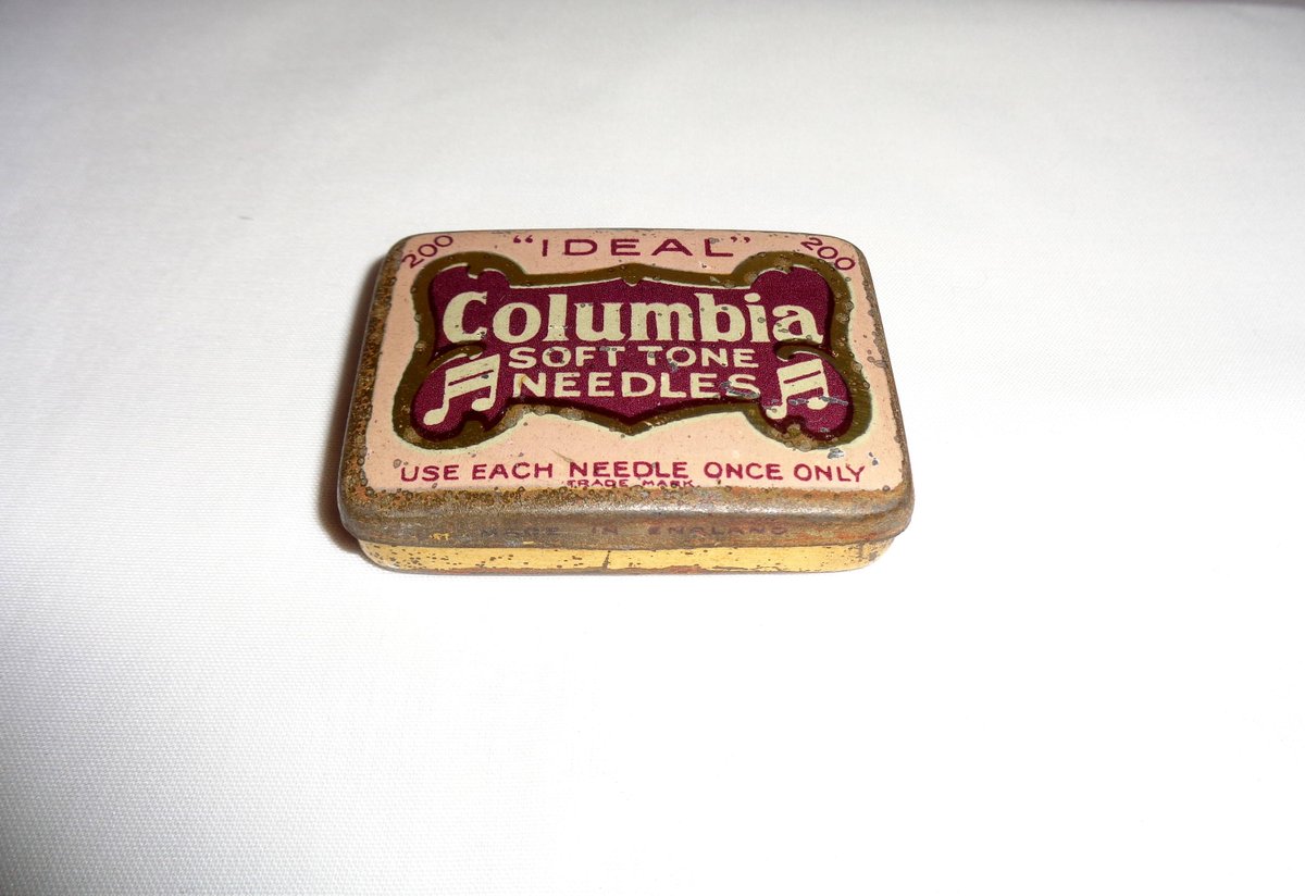 MullardAntiques's tweet photo. 1920s Gramophone Columbia Needle Tin. Soft Tone Needles. EMI. https://t.co/2lt5KxHou0 #art #softtone #needletins #gramophone #steelneedles #columbia #78rpm #music #1920s #mullardantiques #lovevintage https://t.co/RvtBfdWq3T