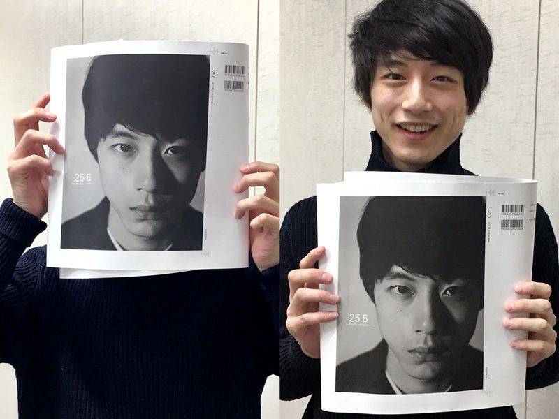 MENSNONNOJP's tweet photo. 坂口健太郎写真集『25.6』の表紙が決定！→https://t.co/E4PEbVfxrQ

喜びの坂口の姿を、メンズノンノ公式インスタグラムにもアップしています。 https://t.co/8ESn4dC7wG