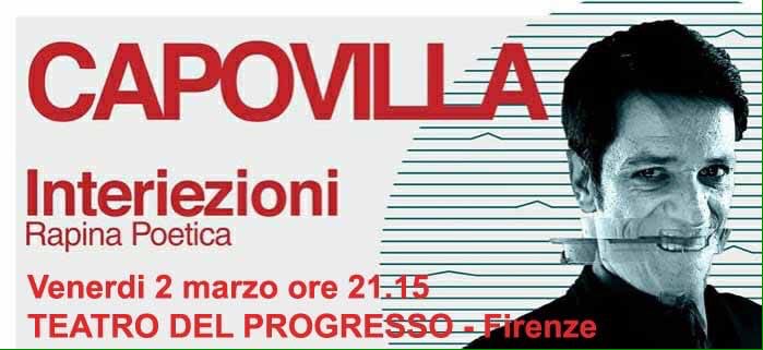 cdpilProgresso's tweet photo. #SaveTheDate #live @cdpilProgresso Venerdì 2 marzo ore 21:15 PIERPAOLO CAPOVILLA "Interiezioni https://t.co/id4MgXYJc7