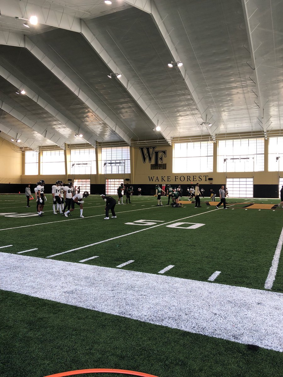 23Collie's tweet photo. Great morning for some football #GoDeacs https://t.co/lSD7bwuA80
