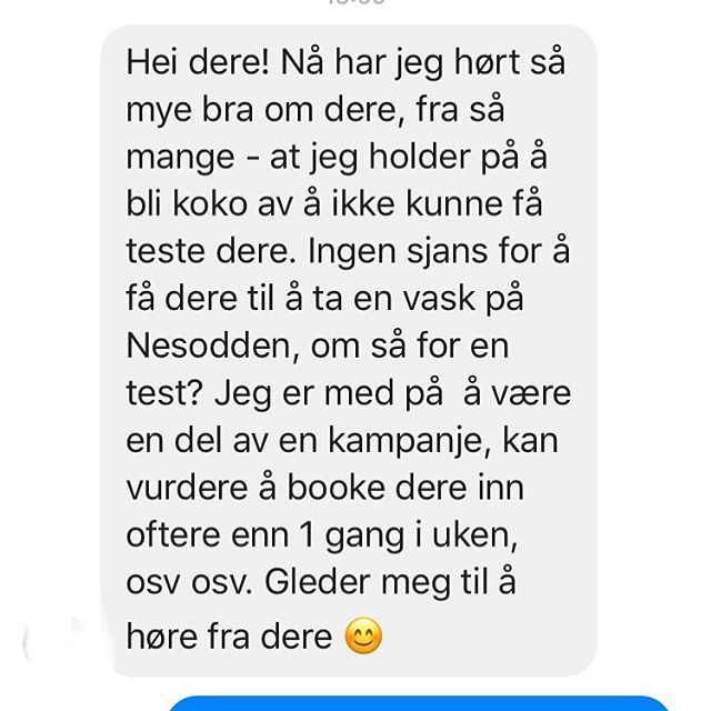 Jøss! Vi fikk denne herlige meldingen på tampen av fredagen, og ville bare fortelle at det føles så utrolig godt å få tilbakemeldinger som dette 😭 God helg, gode folk 💙 ift.tt/2F85hDi