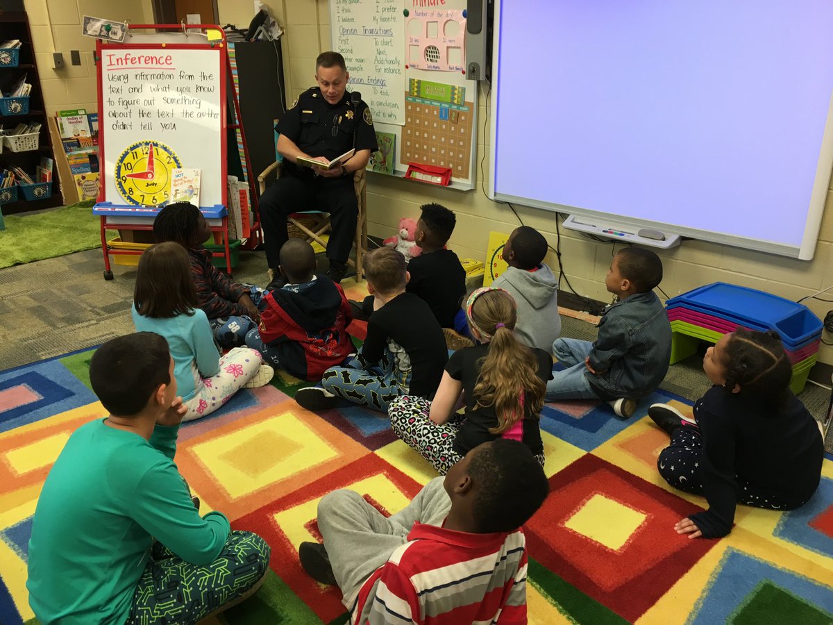 SOEGMLR5's tweet photo. "You can find magic wherever you look. Sit back and relax, all you need is a book." ~ Dr. Seuss
Happy birthday Dr. Seuss! Today was 'Sleep Book Day' for #ReadAcrossAmericaWeek. Students wore pajamas to be extra comfortable reading! #LR5Reads #SOESMM https://t.co/xzCrY4saUX