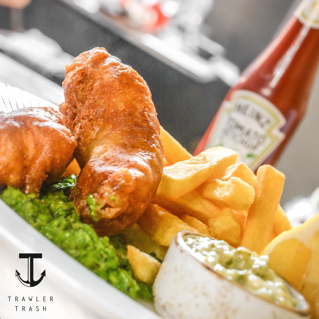 TrawlerTrashN1's tweet photo. Hey, it’s a tradition. Fridays for Fish and Chips! Eat in or take away, we know you’ll enjoy it! 😍 https://t.co/ZGB7R9EFIG
