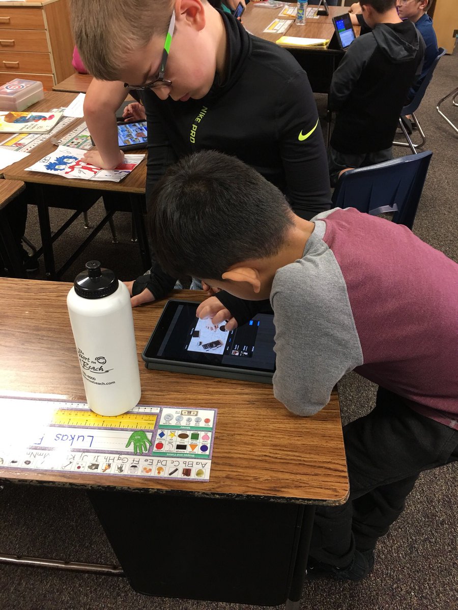 JodiRiester's tweet photo. PicCollage with Weldy and Riester, engages students and stimulates learning. #allinoxbow https://t.co/HYqiiy8X9d