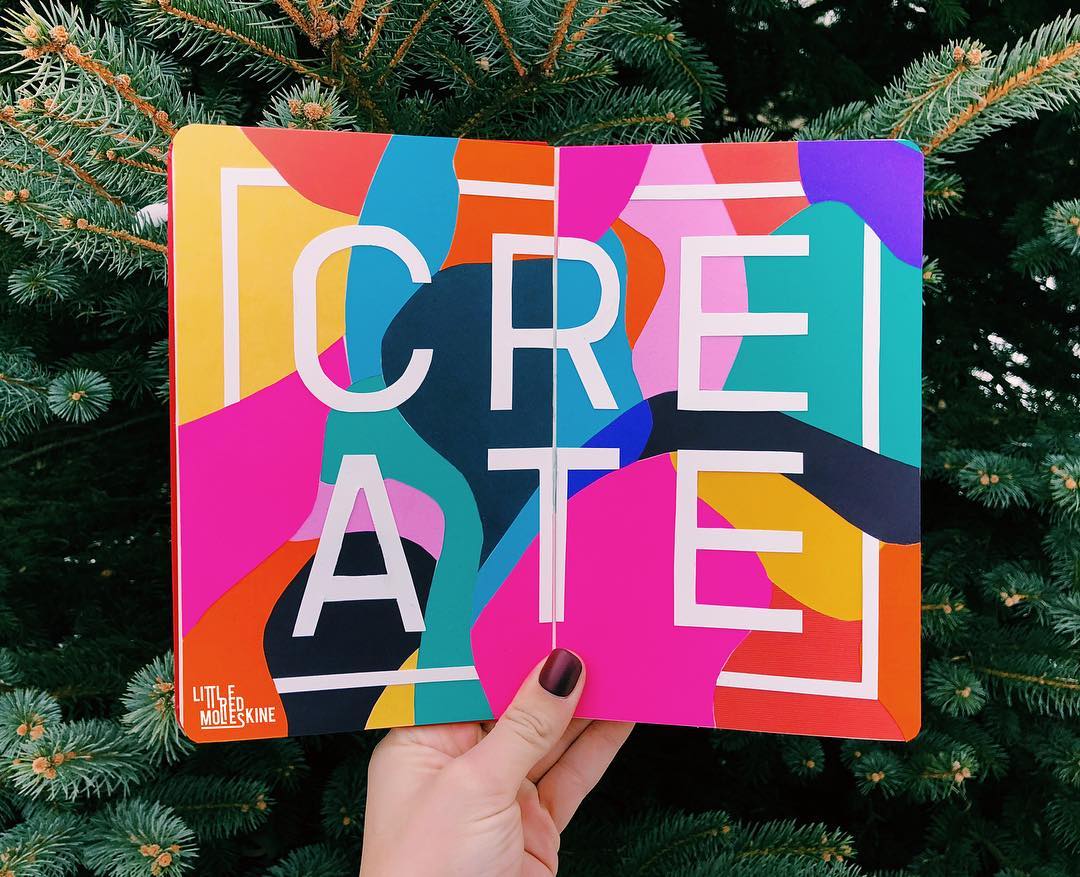 mohawkpaper's tweet image. We always love seeing the way the #MohawkMakerQuarterly inspires others. Check out how a student from @OhioState turned old issues into collages. Can you name all of the issues she reused? ✂ 

#WhatWillYouMakeToday? #MakerQuarterly #Inspiration #Design #LittleRedMoleskine