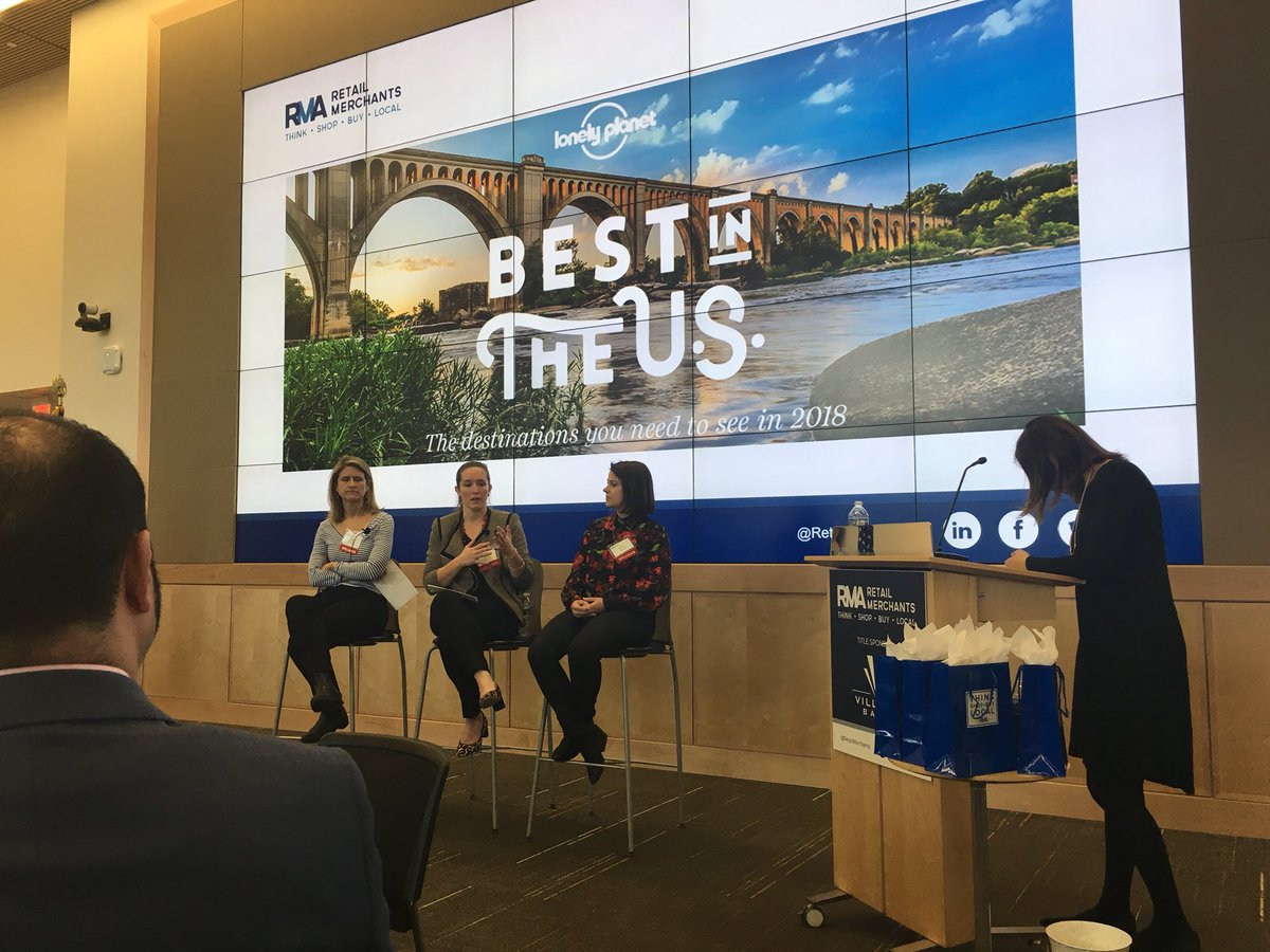 LisaSchaffner's tweet photo. @RetailMerchants First Friday Forum. Why Richmond? Because we’re Best In The U.S.! @lonelyplanet https://t.co/6NtUZf0pXB