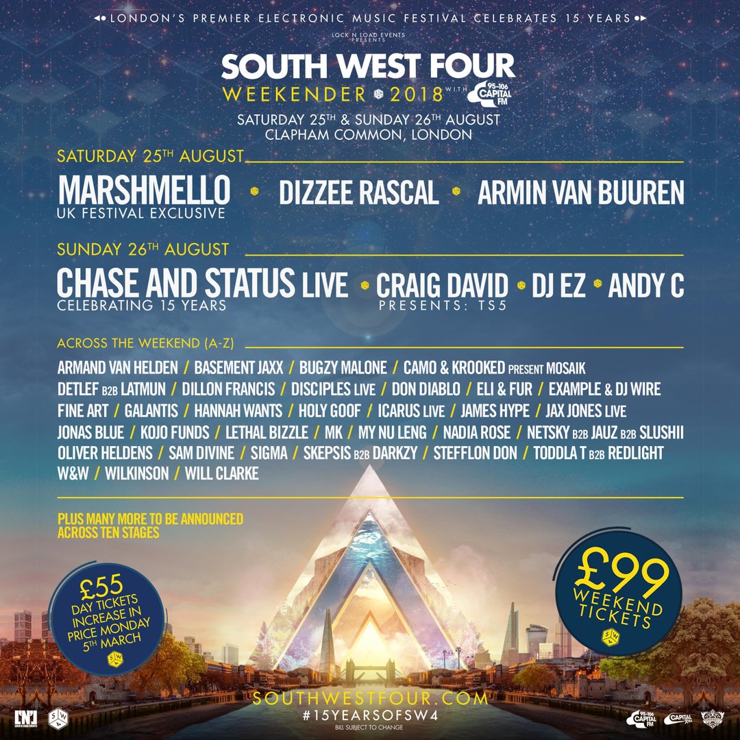 southwest4's tweet image. WIN 2x VIP TICKETS TO SW4 2018: Just RT this post &amp;amp; say why you should get the tickets for a chance to win. Day Saver tickets increase in price on Monday (05.03)! #15YearsOfSW4 bit.ly/Sw42018Tix