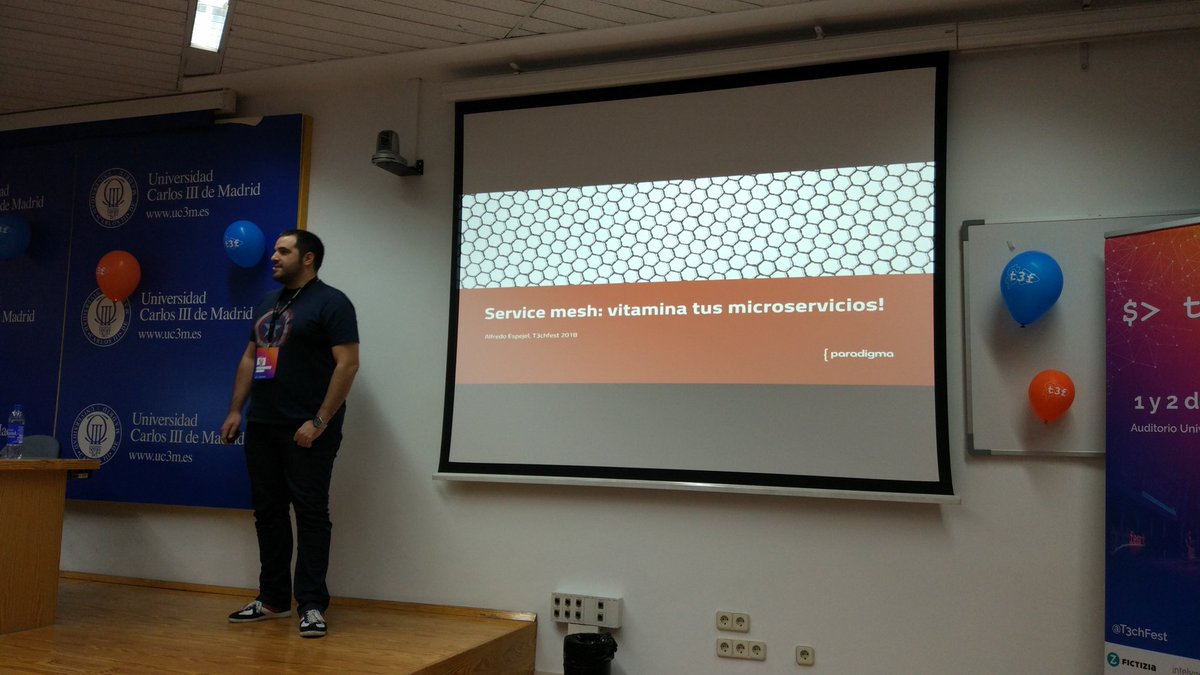 coe_devon's tweet photo. Vamos a ver si nos convence el service mesh para futuros proyectos de microservicios
#T3chFest2018 https://t.co/cnDfRSxgIi