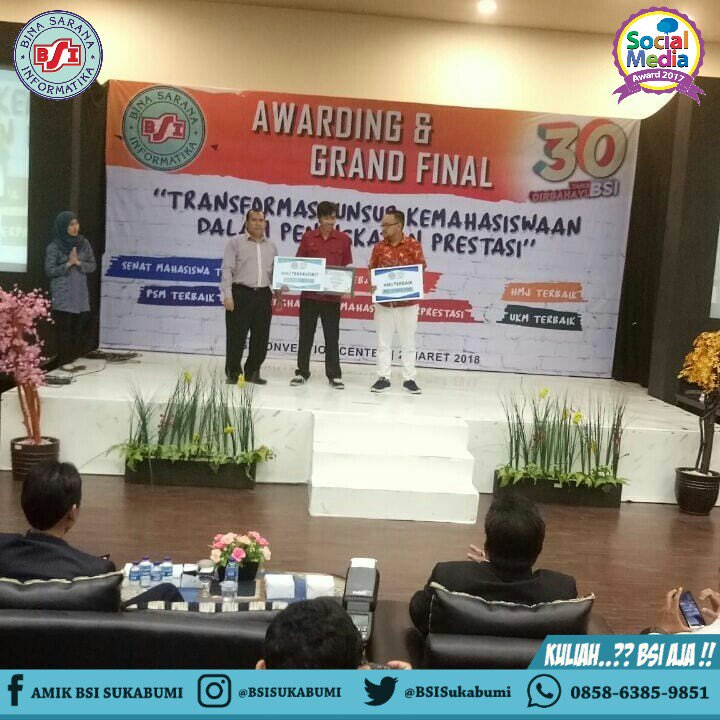 ubsi_sukabumi's tweet photo. . Selamat malam Sobat BSI,
.
Alhamdulillah, @hmjkabsismi mendapat predikat sebagai HMJ Terfavorit,
Selamat yah untuk mahasiswa Jurusan Komputerisasi Akuntansi khususnya @hmjkabsismi semoga terus lebih baik kedepannya,. https://t.co/JmKABFzGeg
