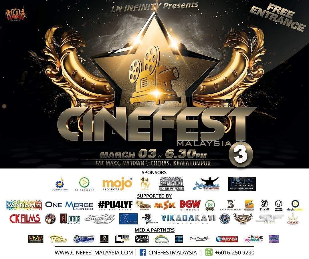 Prezley's tweet photo. Cinefest Malaysia3 by LN Infinity...A platform for Raw & Establish Malaysian Talents...#Cinefest3 #LNinfinity #MalaysianIndustryHub https://t.co/A4J2r6iXz6