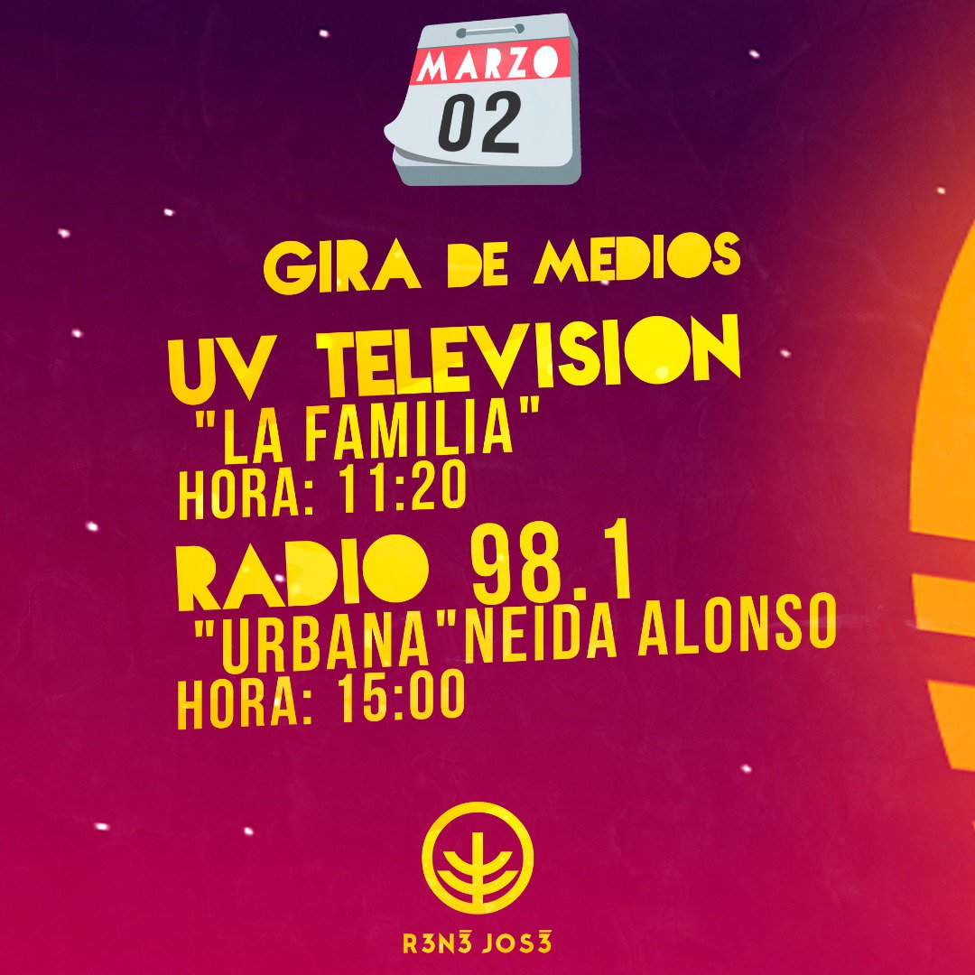 3treintay3's tweet photo. Hoy @rjpaladines en UV televisión y Radio 98.1 #acompáñennos #alritmodelmar #girademedios https://t.co/0yEAtjEnZ9
