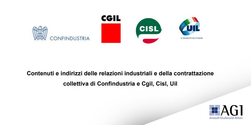 giuslavoristi's tweet photo. mercoledì 28 febbraio, @Confindustria e @cgilnazionale @CislNazionale e @UILofficial hanno concordato il documento sul nuovo modello di relazioni industriali. Lo pubblichiamo nella VERSIONE PROVVISORIA. La firma del documento è prevista il 9 marzo
#lavoro
https://t.co/GUhhwtfrkX https://t.co/ajJgPChY9G