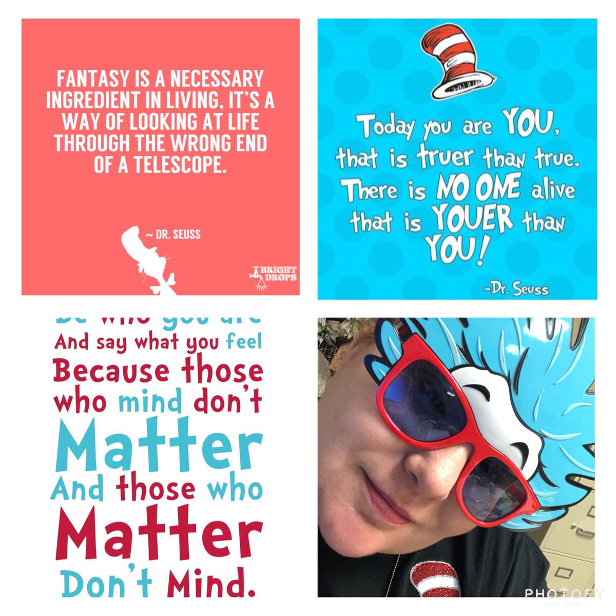 derby_moore's tweet photo. Because sometimes we do random stuff to make others smile (or think your clinically insane). #ReadAcrossAmericaWeek #ilovedrseuss #seussisms https://t.co/dGYKMumCYY