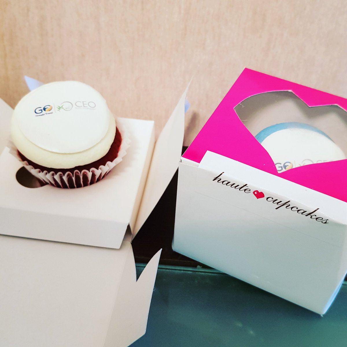 CeoGolfers's tweet photo. Customized cupcakes for the GO Gosaibi Travel CEO Golf Tournament 2018 Press Meeting from Haunte Cupcakes.
#GOGosaibiTravelCEOGolfTournament2018
#GOGosaibiTravel #hautecupcakes #BahrainSpecialistHospital #INFINITI #YKAlmoayyed #GrantThorntonAbdulaal #ceogolf https://t.co/qKVpawAABb