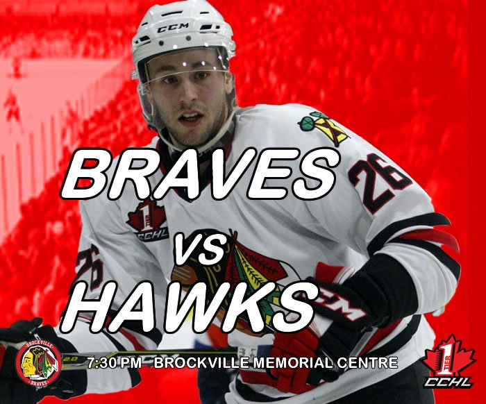 hughdemand's tweet image. Hawk is not alone. The entire team will be there. Mike Locatelli and @BrockBraves vs @hawkesburyhawks tonight 7:30 PM at the BMC. #GoMike @GoBraves