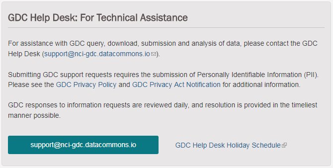 Nci Gdc On Twitter Need Help Locating Or Downloading Data Check