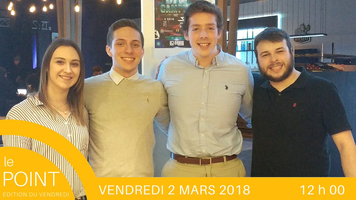azard_anthony's tweet photo. 12h00: Le nouvel exécutif de la @FEECUM a été élu cette semaine. Qui sont-ils ? D'où viennent-ils ? Quels sont leurs projets ?

En table ronde, ce midi à #LePointCKUM @ckumfm https://t.co/mBDy92Qnxp