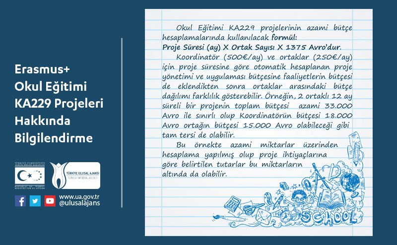 Okullararası Stratejik Ortaklıklar (KA219) projeleri yeni başvuru döneminde (2018) Okullararası Değişim Ortaklıkları’na (K229) dönüşmüştür. 
Öğrenci ve personelin değişim hareketliliğine odaklanan Okullararası Değişim Ortaklıkları (229) projeleri için son tarih 21 Mart 2018'dir.