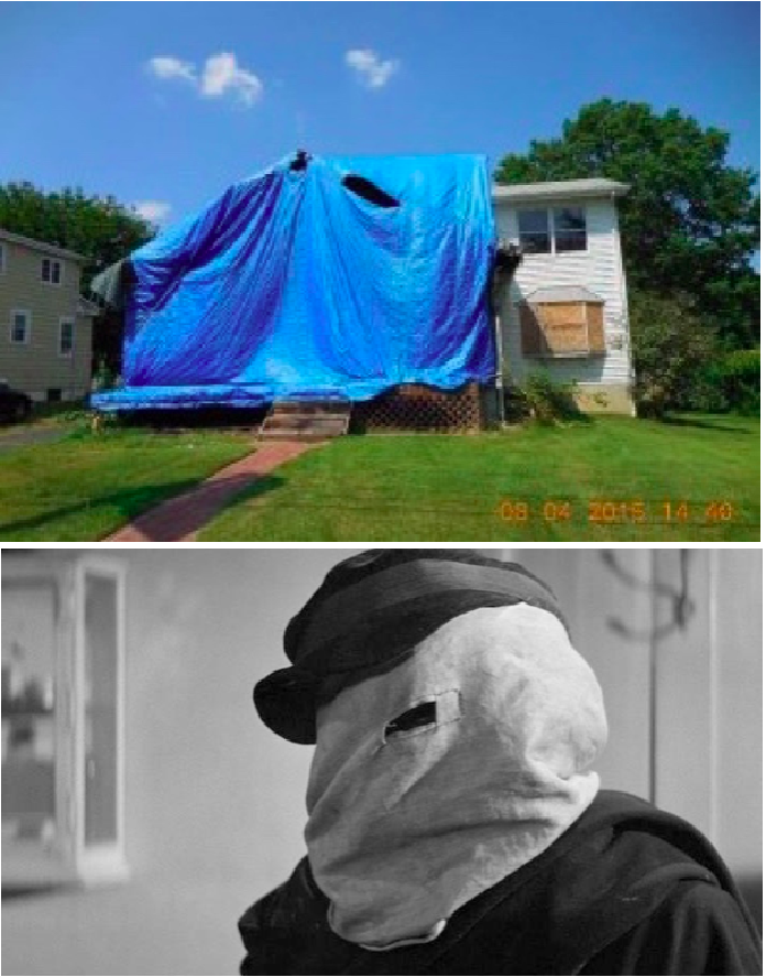 Eradicate that #FridayFeeling with a photograph of a house that looks like the Elephant Man.