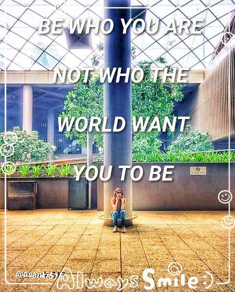asanki515's tweet photo. Be who you are, Not who the world want you to be 

#AlwaysSmile 

@sritianne #Pragya #inspiration #girlsinspiration #pottergirl #SritiJha #KumkumBhagya https://t.co/qFDbW6XTSc