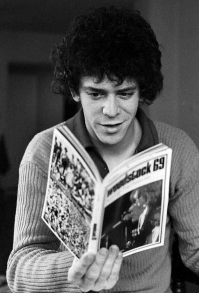 \"My God is rock \n\ rool\"

Happy birthday, Lou Reed. in 1942 