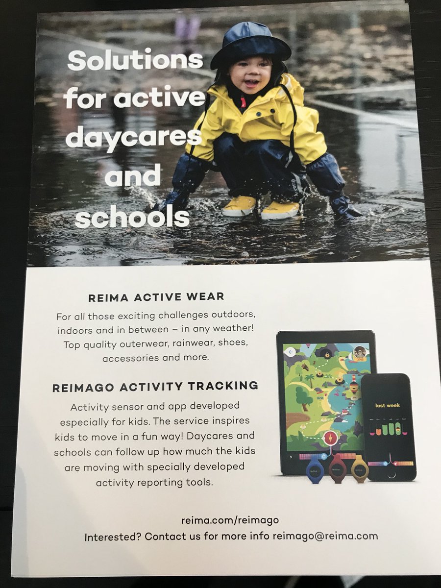 mikkolinnaluoma's tweet photo. ReimaGO solutions for active daycares and schools. Welcome to Childcare expo London 2.-3.3. #reimakid #reimago #activewear #joyofmovement @Reima_official https://t.co/DreWoNLvR4