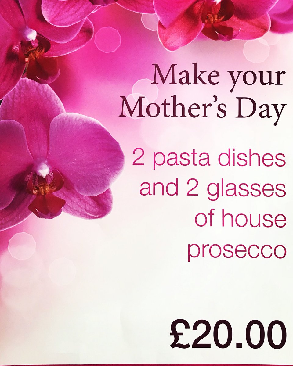RizzoliProsecco's tweet photo. Treat your mother this Mother’s Day week with us at Rizzoli with 2 pasta dishes and 2 glasses of house Prosecco for just £20!💗💐 #mothersday2018 #cafferizzoli https://t.co/PwFX6IOQr0