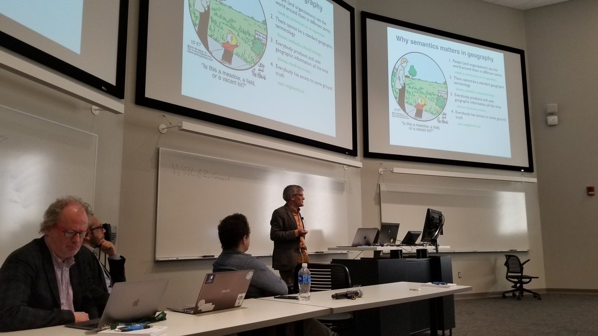 STKO_UCSB's tweet image. Werner Kuhn presenting at  #US2TS