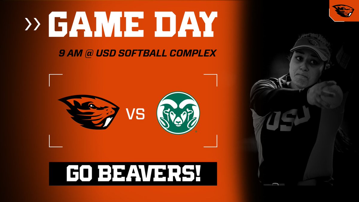 BeaverSoftball's tweet photo. #GameDay!
#OSUvsCSU | #OSUvsMINN
🕓 - 9 a.m. PT | 2 p.m. PT
📍 - USD Softball Complex (vs. CSU)
📍 - SDSU Softball Stadium (vs. MINN)
📊 - https://t.co/TcKZscKBzB (vs. CSU)
📊 - https://t.co/h2H4liljtP (vs. MINN)
#GoBeavs https://t.co/gvVdxp8e8y