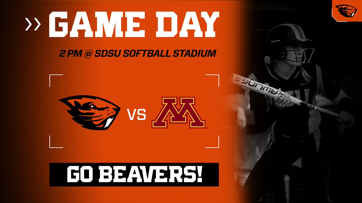 BeaverSoftball's tweet photo. #GameDay!
#OSUvsCSU | #OSUvsMINN
🕓 - 9 a.m. PT | 2 p.m. PT
📍 - USD Softball Complex (vs. CSU)
📍 - SDSU Softball Stadium (vs. MINN)
📊 - https://t.co/TcKZscKBzB (vs. CSU)
📊 - https://t.co/h2H4liljtP (vs. MINN)
#GoBeavs https://t.co/gvVdxp8e8y