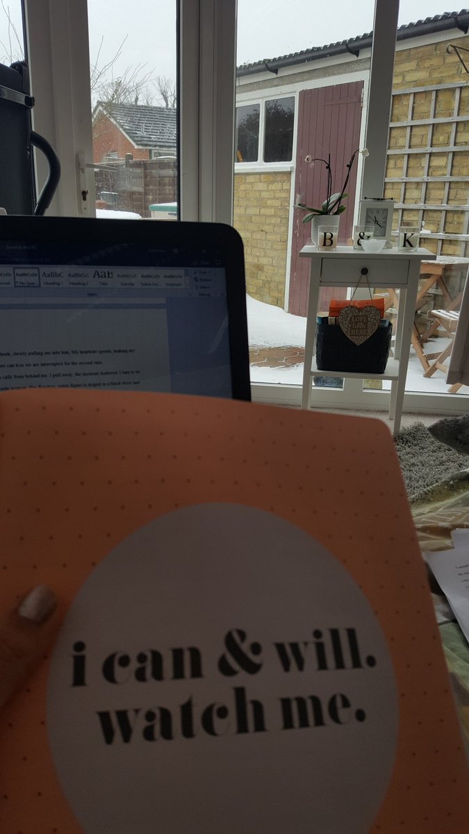 KaylaKerr10's tweet photo. When a snowday means another day you can write. ❄🌨❤💻🗒✒ #amwriting #lovestory #snowday #writerslife #womensfiction https://t.co/Bnw1nmTdy3