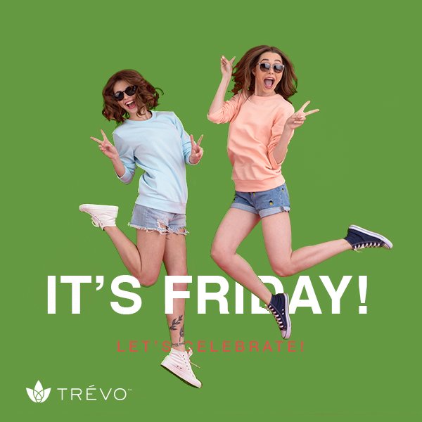trevocorporate's tweet photo. Friday? More like FRI-YAY! Happy Friday from Trévo Corporate! #Trevo #TrevoLifestyle https://t.co/pSQwIcZFiJ