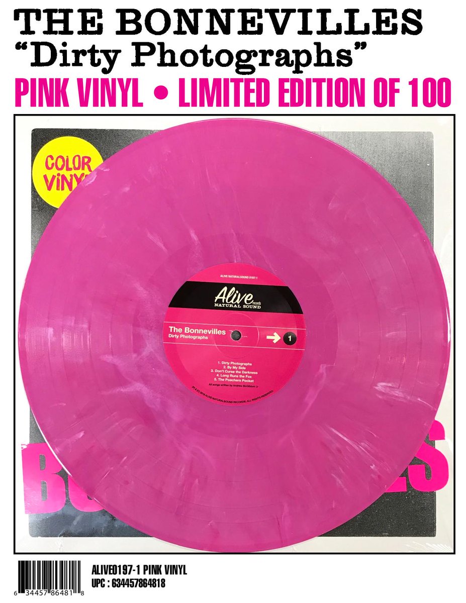 @thebonnevilles #DirtyPhotographs Limited Edition Pink Vinyl @SeismicRecord...
